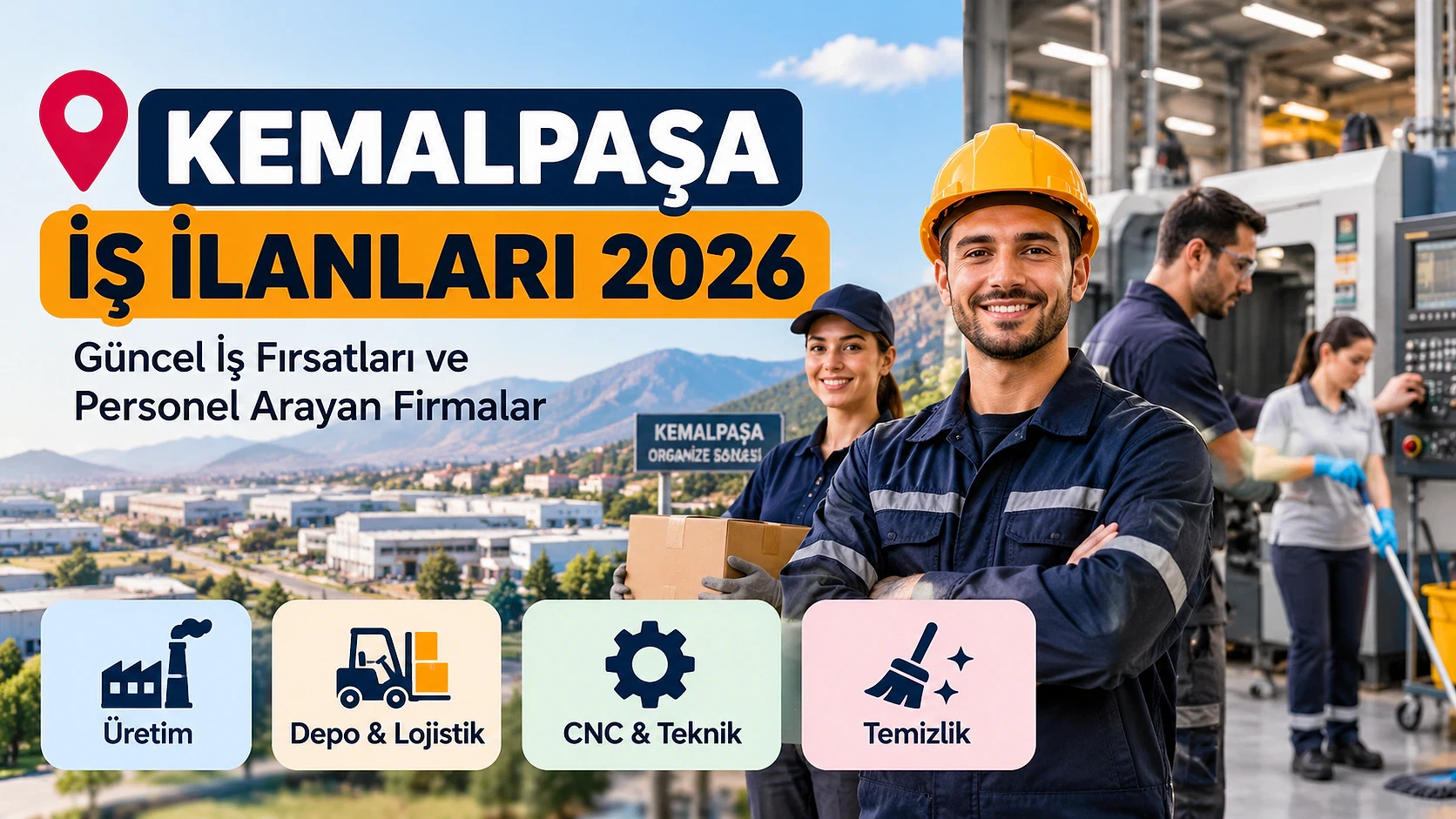 Kemalpaşa 2026 iş ilanları ve fırsatları Kemalpaşa'da güncel iş ilanları ve fırsatları sunan personel arayan firmalar.