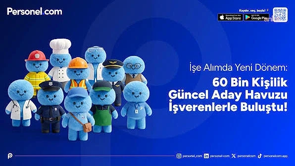 Dijital işe alımın avantajlarını keşfedin Farklı meslek gruplarını temsil eden sevimli karakterler, dijital işe alım sürecini simgeliyor.